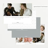 "Baby Classic" - Birth Announcements in Cloud by Carolyn MacLaren - Back of Card Options