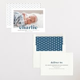 "Bold Nickname" - Birth Announcements in Bluebird by Shirley Lin Schneider - Assembled