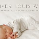 "Our Hearts" - Birth Announcements in Fog by Julia Hall - Detail
