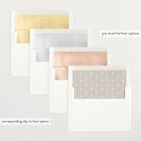 "Our Hearts" - Birth Announcements in Fog by Julia Hall - Envelope Liner Options