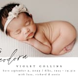"Painted" - Birth Announcements in Cloud by Carolyn Nicks - Detail
