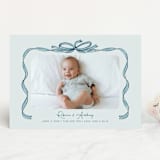 "Tied Together" - Birth Announcements in Mint by Paper Sun Studio - Front