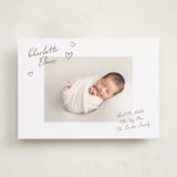 "Written" - Birth Announcements in Sand by Pixel and Hank - Front