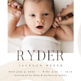 "Shapes and Colors" - Birth Announcements in Wanderlust by Pixel and Hank - Detail