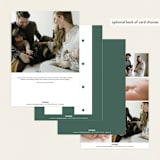 "Boldly Named" - Birth Announcements in Forest by Anna Elder - Back of Card Options