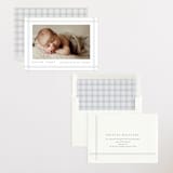 "Soft plaid" - Birth Announcements in Cement by Stacey Meacham - Assembled