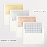 "Soft plaid" - Birth Announcements in Cement by Stacey Meacham - Envelope Liner Options
