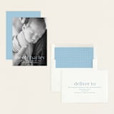 "Meet Charley" - Birth Announcements in Sky Blue by Hooray Creative - Assembled