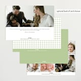 "Birth Stats Label" - Birth Announcements in Lime by Shirley Lin Schneider - Back of Card Options