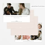 "Just Lovely" - Birth Announcements in Shell by Lea Delaveris - Back of Card Options