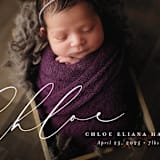 "Just Lovely" - Birth Announcements in Shell by Lea Delaveris - Detail