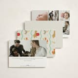 "Woodland Jamboree" - Birth Announcements in Sage by Jackie Crawford - Back of Card Options