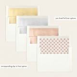 "Heart" - Birth Announcements in Blush by Pixel and Hank - Envelope Liner Options