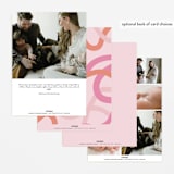 "Wiggle Worm" - Birth Announcements in Peach Sherbet by Lauren Chism - Back of Card Options