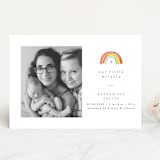 "Our Little Rainbow" - Birth Announcements in Bright by Pixel and Hank - Front