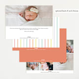 "Our Little Rainbow" - Birth Announcements in Bright by Pixel and Hank - Back of Card