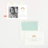 "Our Little Rainbow" - Birth Announcements in Bright by Pixel and Hank - Assembled