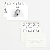 "Cursive" - Birth Announcements in Snow by AK Graphics - Assembled