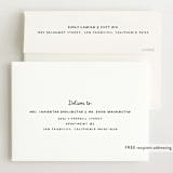 "Cursive" - Birth Announcements in Snow by AK Graphics - FREE Recipient Addressing