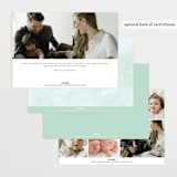 "Golightly" - Birth Announcements in Mint by Lauren Chism - Back of Card Options