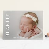 "Close Up" - Birth Announcements in Cotton by Angela Thompson - Front