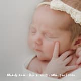 "Close Up" - Birth Announcements in Cotton by Angela Thompson - Detail