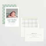 "Clarke" - Birth Announcements in Mint by Robert and Stella - Assembled