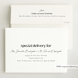 "The simplest" - Birth Announcements in Salt by Lea Delaveris - FREE Recipient Addressing