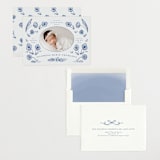 "Painted Flowers" - Birth Announcements in Delft Blue by Ani Somi - Assembled