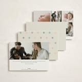 "Wavy Pastel Frame" - Birth Announcements in Cream by Baumbirdy - Back of Card Options