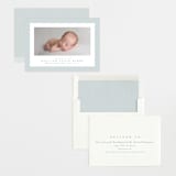 "Linen frame" - Birth Announcements in Powder by Lea Delaveris - Assembled