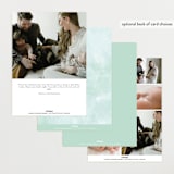 "Golightly" - Birth Announcements in Mint by Lauren Chism - Back of Card Options