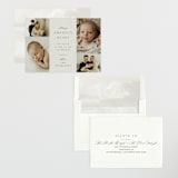 "Photo Stack" - Birth Announcements in Boho Neutral by Ana Sharpe - Assembled
