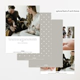 "Serenity" - Birth Announcements in Cloud by Everett Paper Goods - Back of Card Options