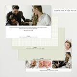 "Baby Garden" - Birth Announcements in Sky by Eve Schultz - Back of Card Options