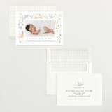 "Baby Garden" - Birth Announcements in Sky by Eve Schultz - Assembled