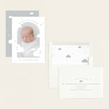 "Floating clouds" - Birth Announcements in Raincloud by letterfix - Assembled