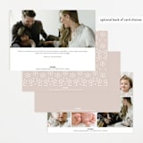 "Eyelet" - Birth Announcements in Taupe by Lauren Chism - Back of Card Options