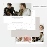 "Simplest Script" - Birth Announcements in Clay by Erica Krystek - Back of Card Options