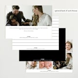 "Handsome Two" - Birth Announcements in Galaxy by Emily Betts - Back of Card Options
