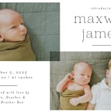 "Handsome Two" - Birth Announcements in Galaxy by Emily Betts - Detail