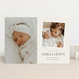 "Petite Introduction" - Birth Announcements in Cream by Jessica Williams - Front