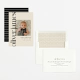 "Editorial" - Birth Announcements in Cream by Ellen Schlegelmilch - Assembled