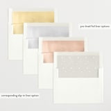 "Swoop" - Birth Announcements in Cloud by Jackie Crawford - Envelope Liner Options