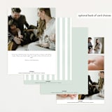 "Story" - Birth Announcements in Sea Salt by Pixel and Hank - Back of Card Options