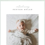 "Story" - Birth Announcements in Sea Salt by Pixel and Hank - Detail