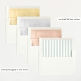 "Story" - Birth Announcements in Sea Salt by Pixel and Hank - Envelope Liner Options