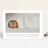 "Rustic" - Birth Announcements in Chestnut by Ekko Studio - Front