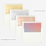 "meet me" - Birth Announcements in Cloud by Snow and Ivy - Envelope Liner Options