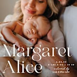 "Perfection" - Birth Announcements in Snow by Pixel and Hank - Detail